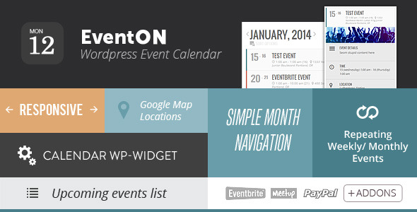 EventOn – WordPress Event Calendar Plugin