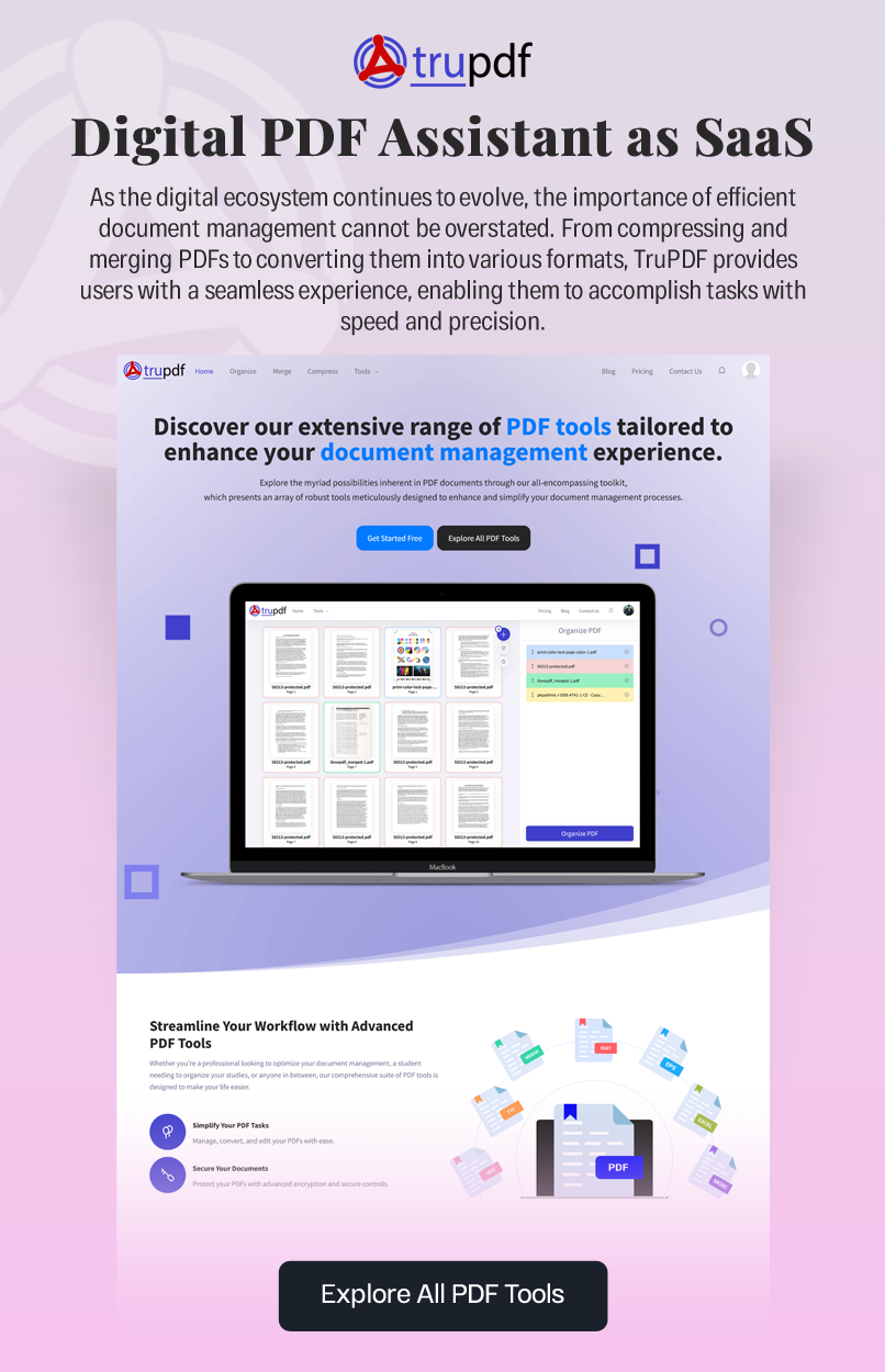 Introducing TruPDF your Digital PDF Assistant as SaaS
